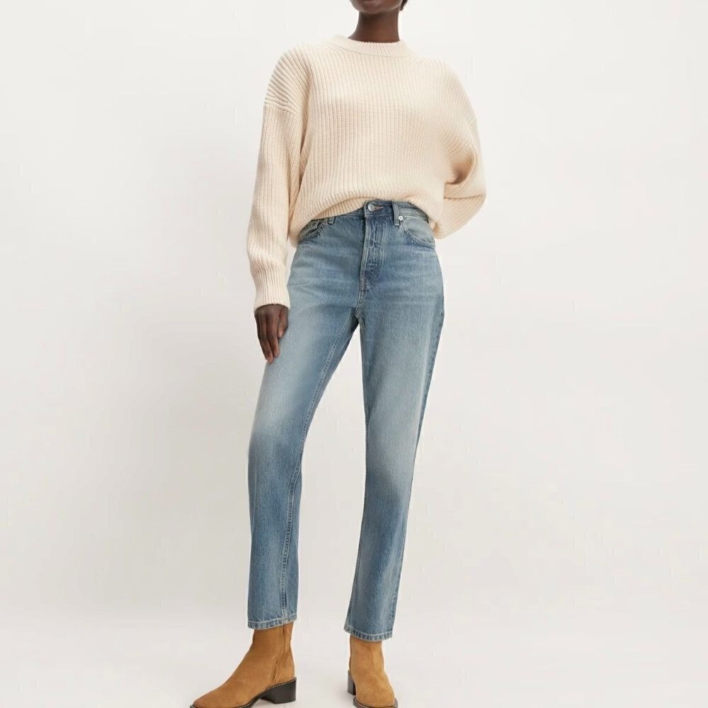 NWT Everlane The 90's Cheeky Jean in Vintage Mid Blue - Size 28